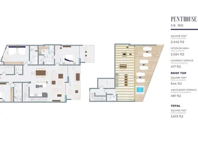 Penthouse Tortuga Bay Ph-II